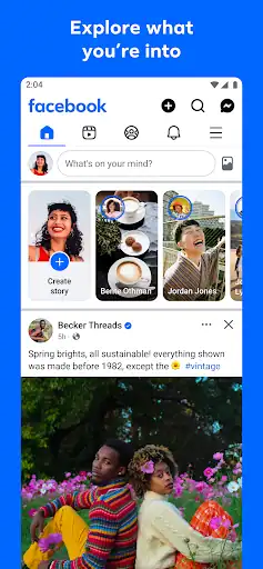 فیسبوک Facebook - اسکرین‌شات 1