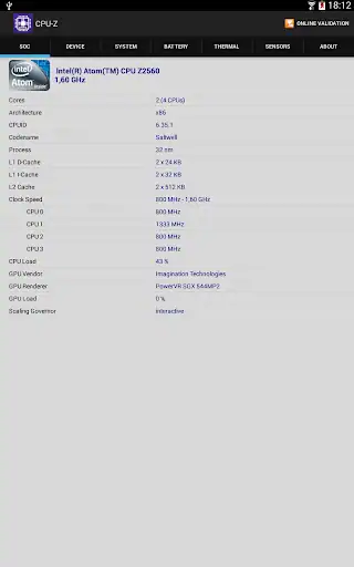 سی پی یو زد CPU-Z - اسکرین‌شات 14