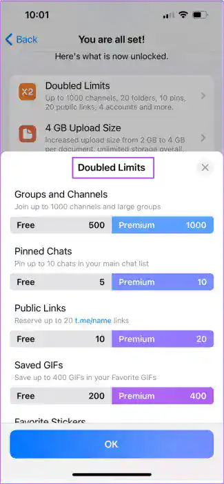 تلگرام پریمیوم telegram premium - اسکرین‌شات 1