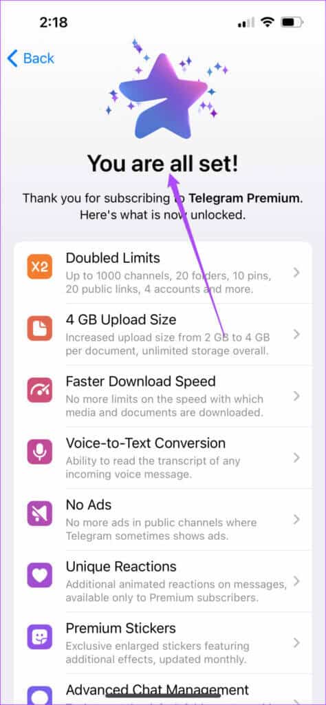 تلگرام پریمیوم telegram premium - اسکرین‌شات 2