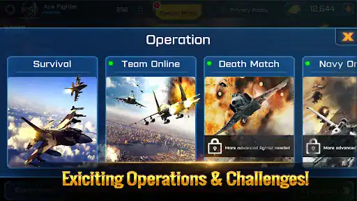جنگنده تکخال Ace Fighter - اسکرین‌شات 7