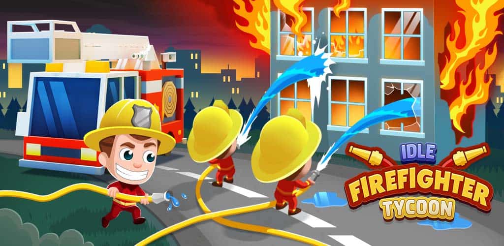 Idle Firefighter دانلود بازی ایستگاه آتش نشانی مود اندروید 1 Idle Firefighter