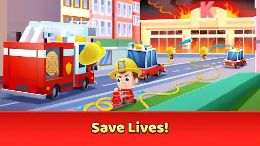 Idle Firefighter Tycoon - اسکرین‌شات 3