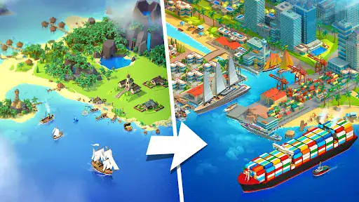 Sea Port: Cargo Boat Tycoon - اسکرین‌شات 17