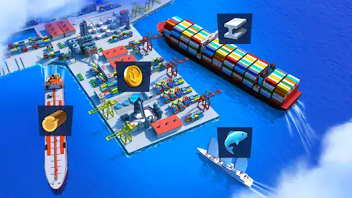 Sea Port: Cargo Boat Tycoon - اسکرین‌شات 5