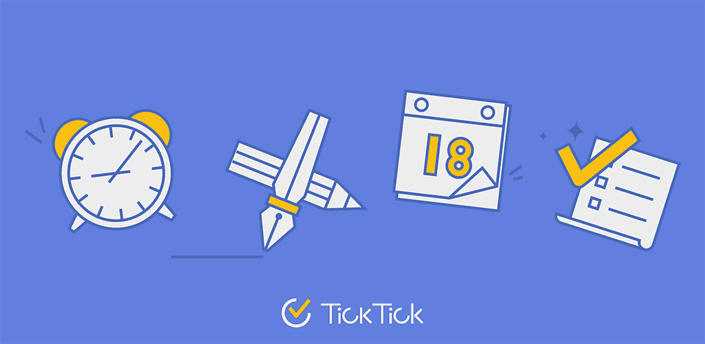 دانلود برنامه تیک تیک پرو و مود جدید اندروید TickTick Pro 1 ticktickto do list calendar banner